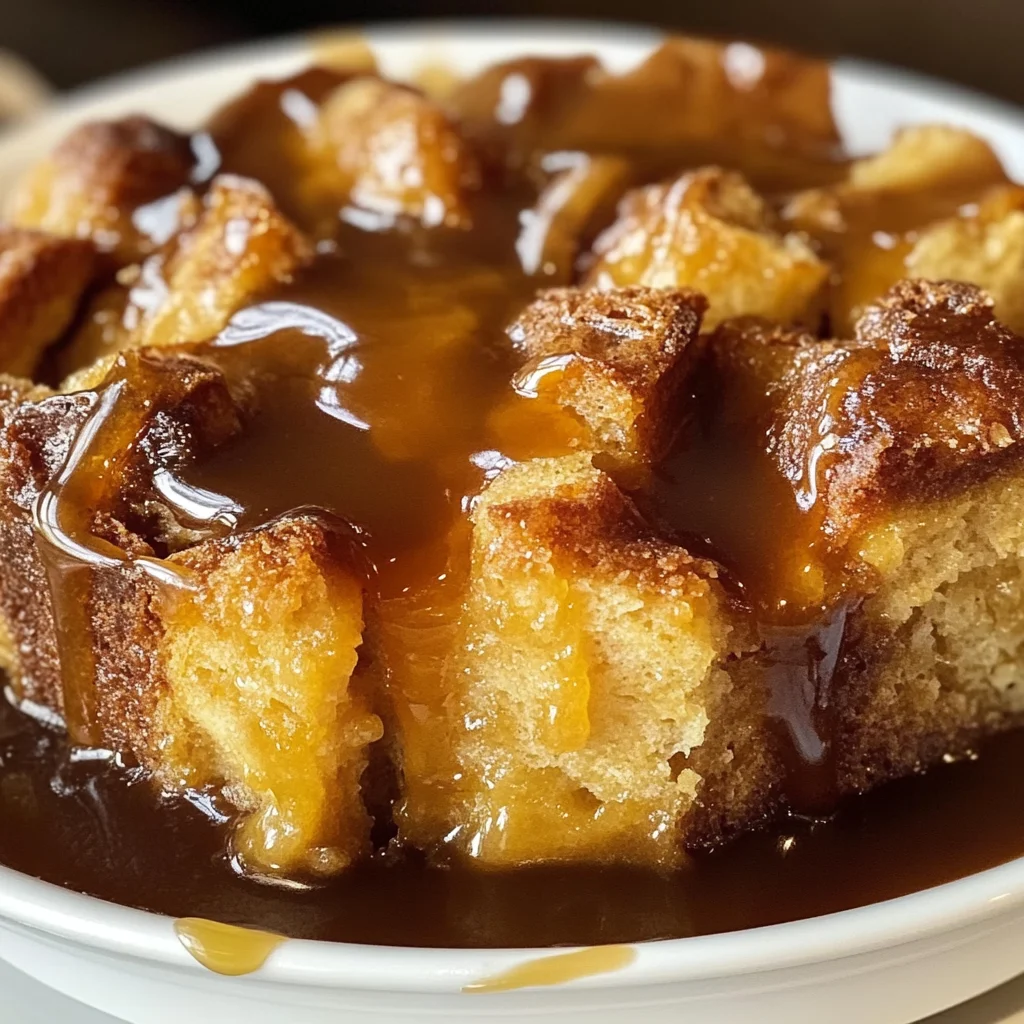 Whiskey Caramel Bread Pudding