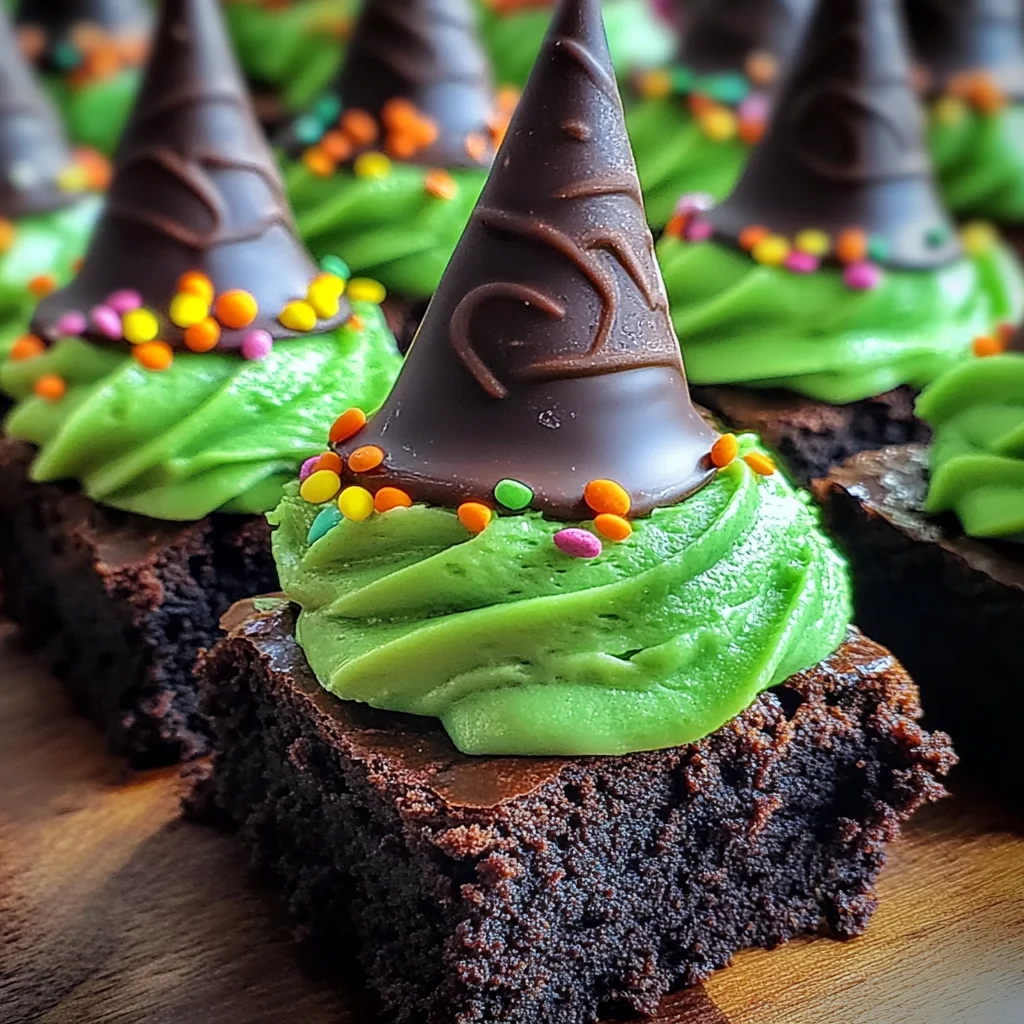 Wicked Witch Hat Brownies