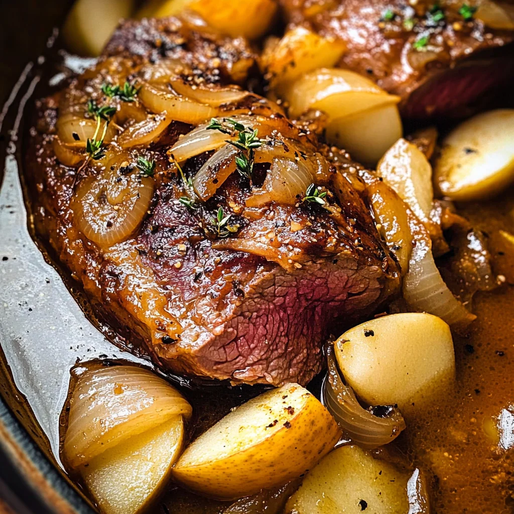 Apple Cider Braised beef Shoulder