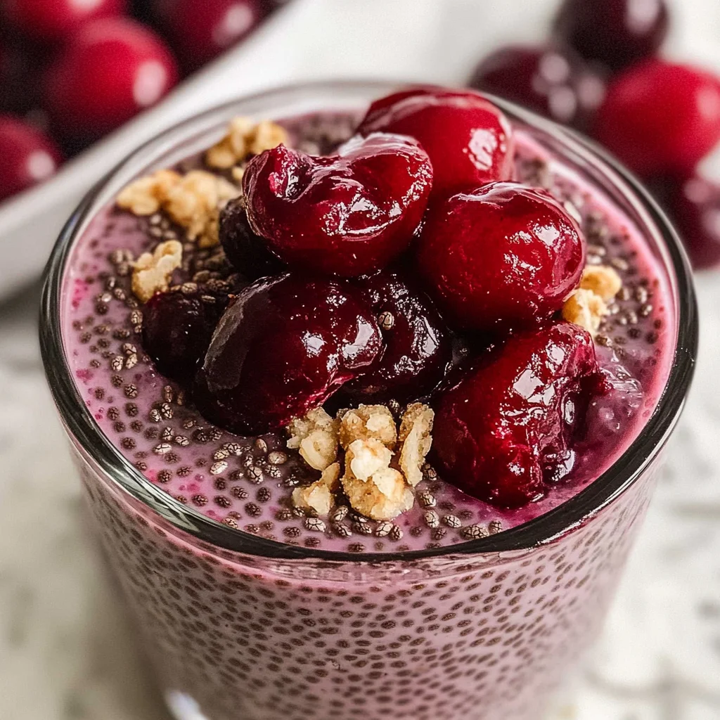 Cherry Chia Pudding
