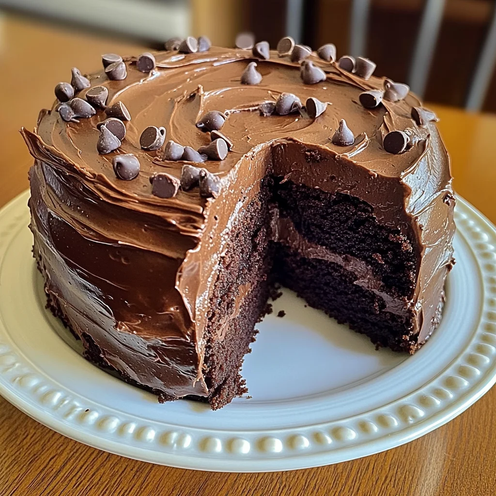 Chocolate Pound Cake with Chocolate Frosting