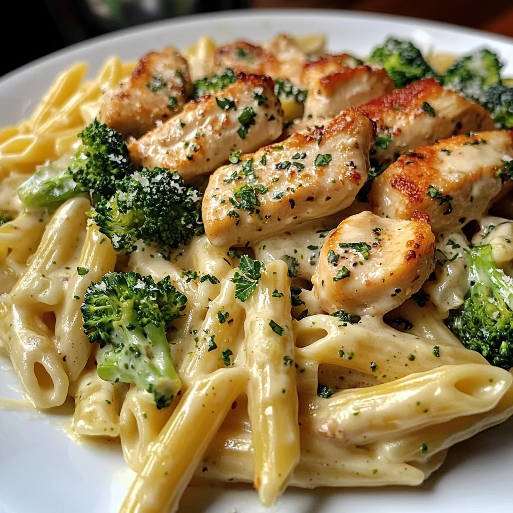 Creamy Chicken and Broccoli Penne