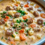 Creamy Parmesan Italian Beef Sausage Soup: An Amazing Ultimate Recipe