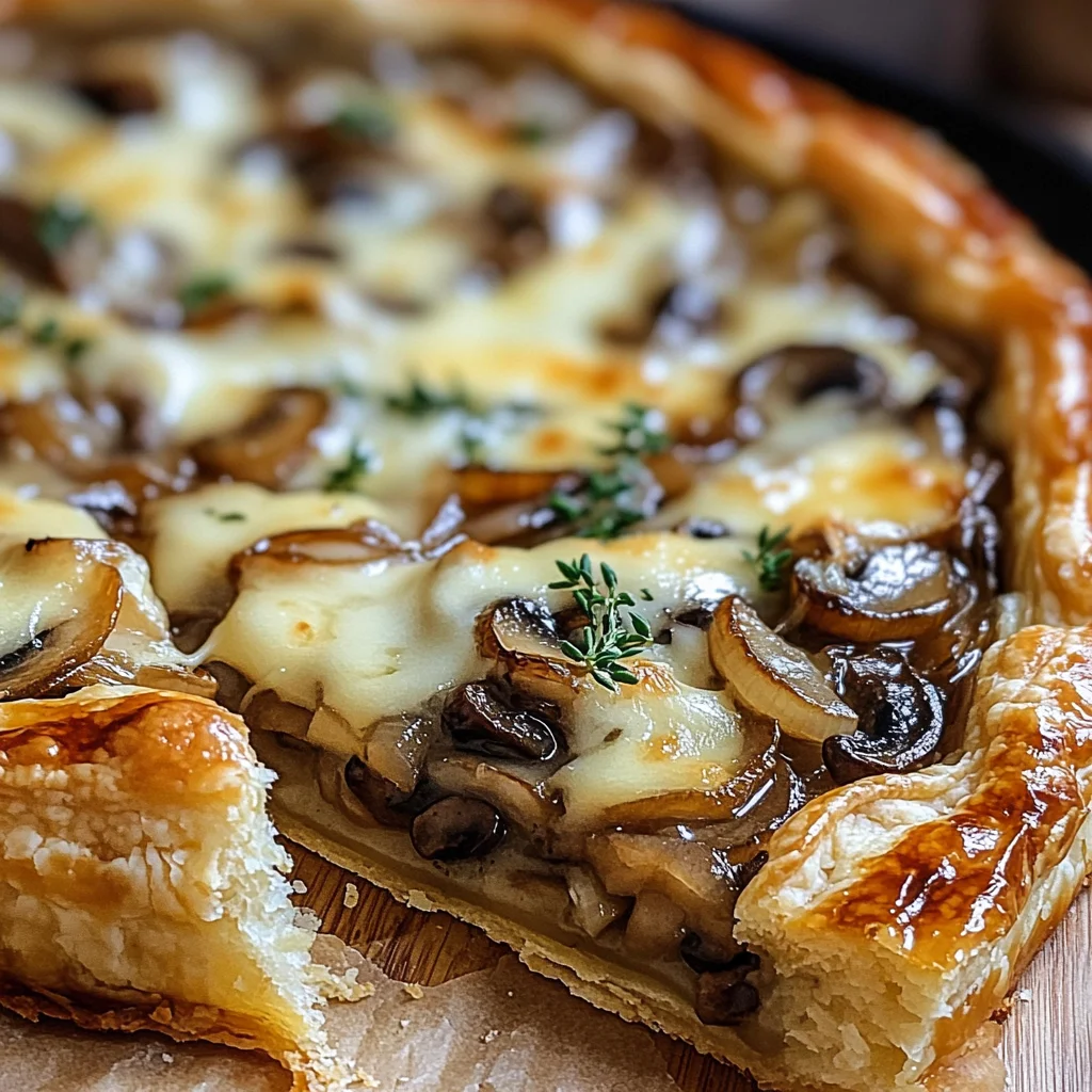 French Onion Mushroom Tart
