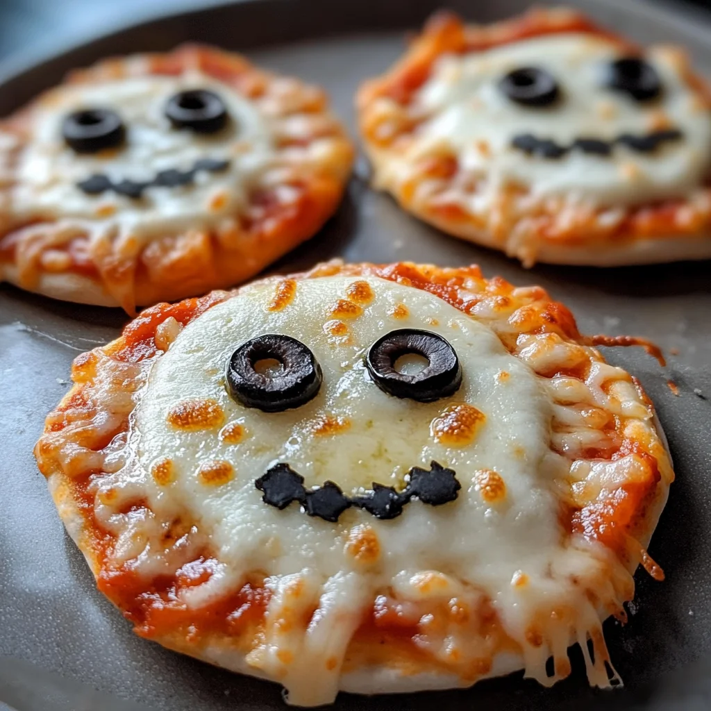 Halloween Mini Pizzas