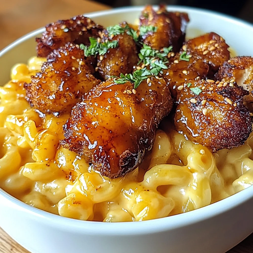 Hot Honey Chicken Mac N Cheese
