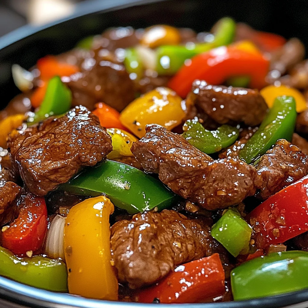 Pepper Steak in a Crock Pot