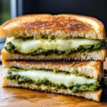 Pesto Mozzarella Grilled Cheese Recipe