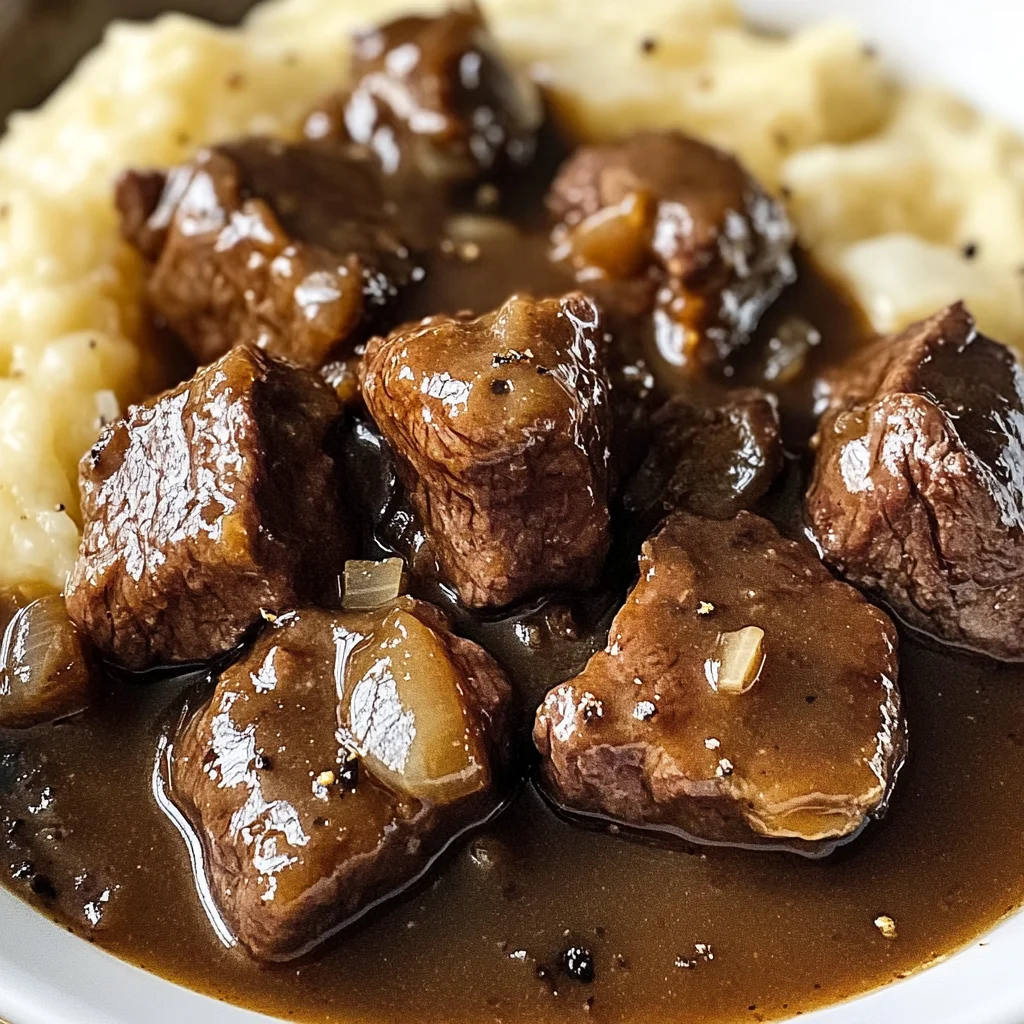 Sirloin Tips in Gravy – Easy Halal Beef Dinner Recipe