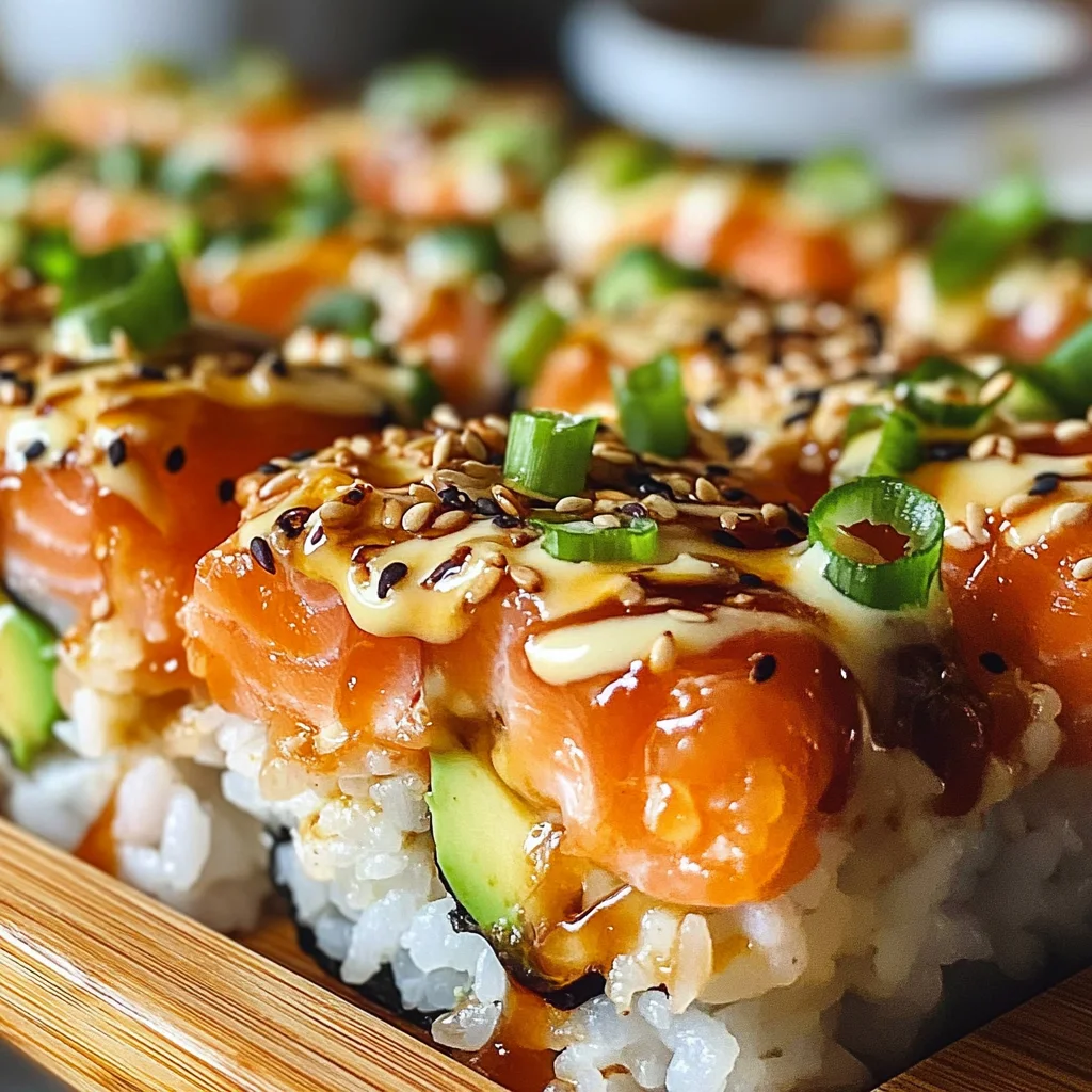 Spicy Salmon Sushi Bake