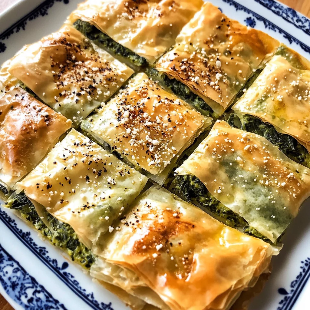 Spinach and Feta Cheese BΓΆrek - Turkish Borek Recipe