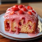 Strawberry Pound Cake with Strawberry Glaze