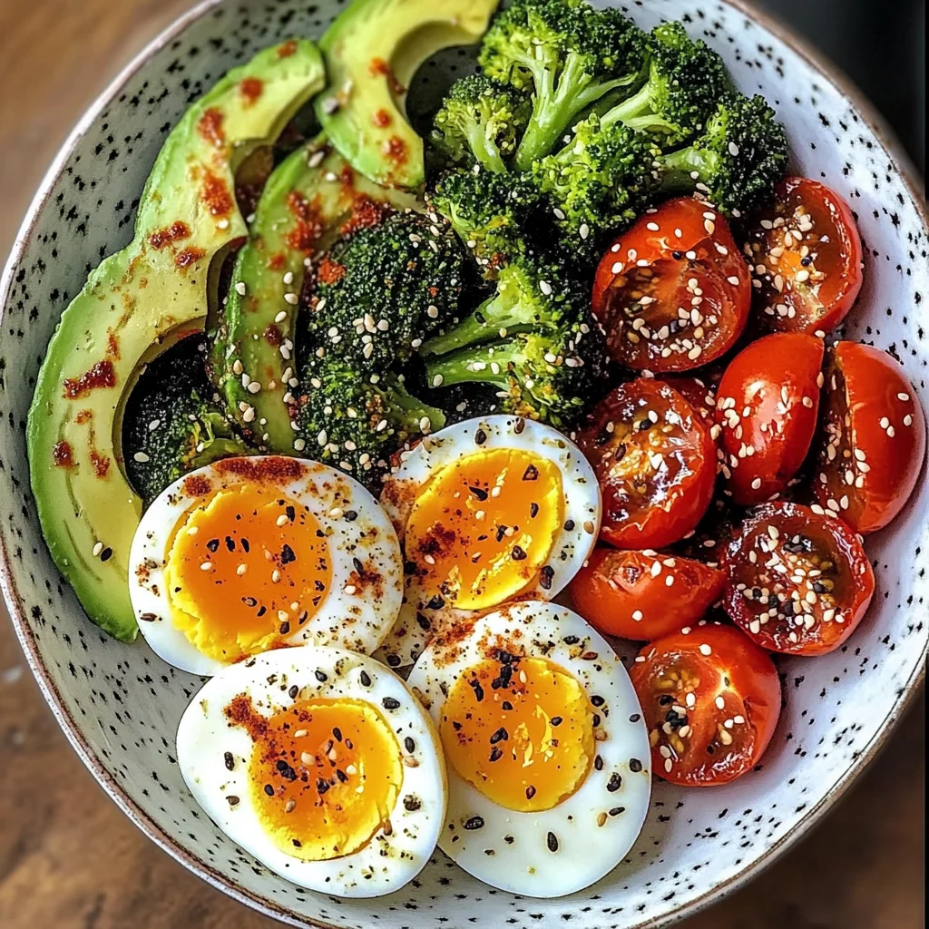 Avocado, Egg & Roasted Veggie Bowl