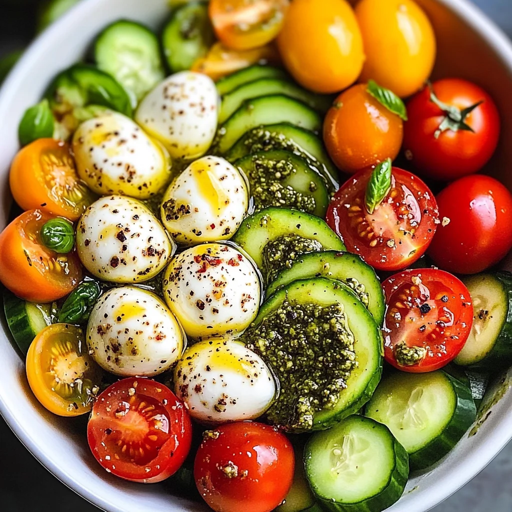 Avocado and Tomato Pesto Salad