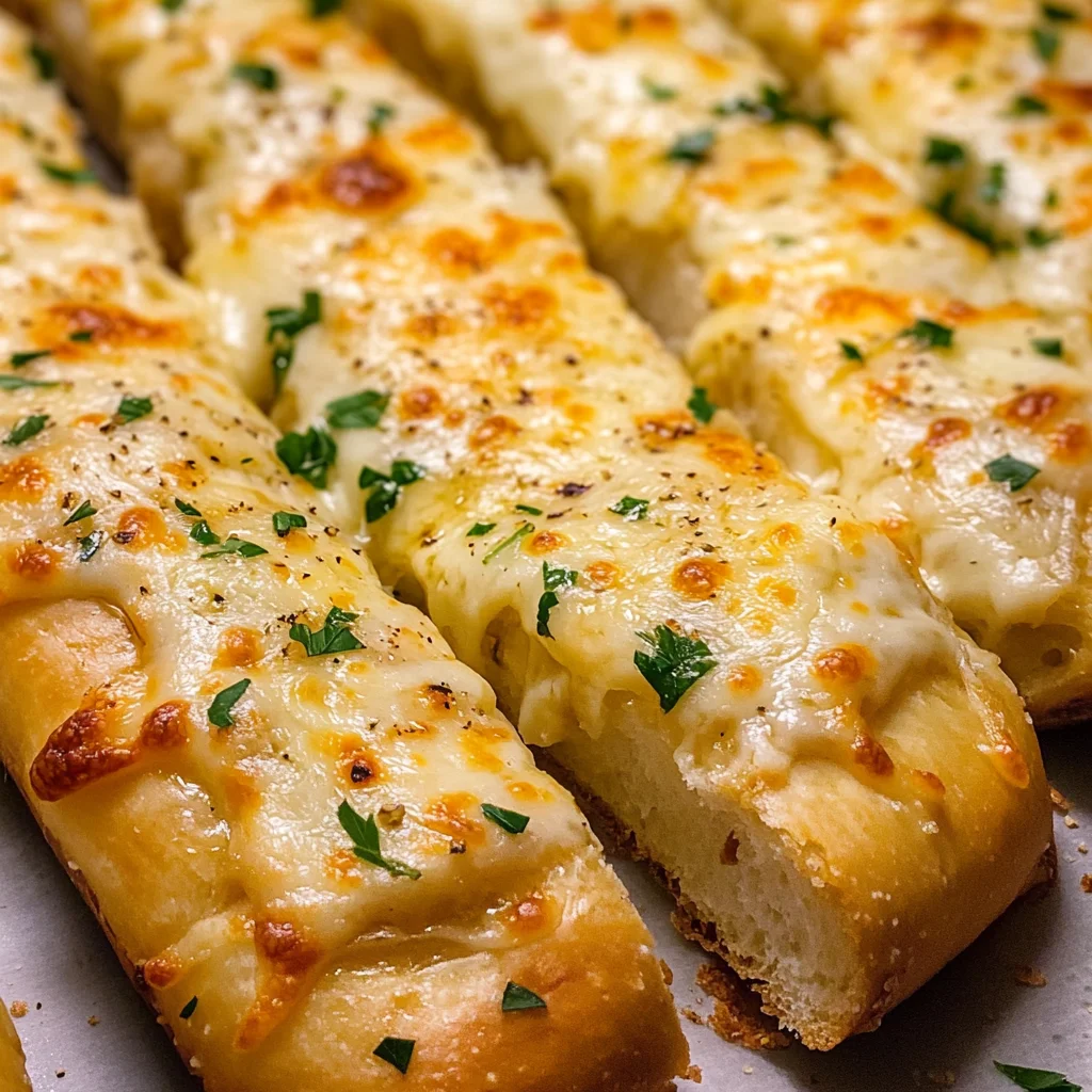 BEST CHEESY GARLIC BREAD RECIPE