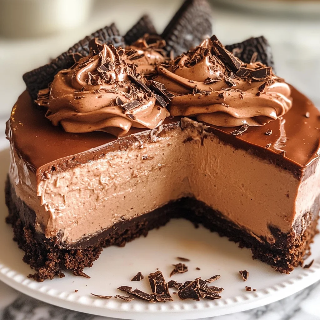 BEST NO BAKE CHOCOLATE CHEESECAKE RECIPE