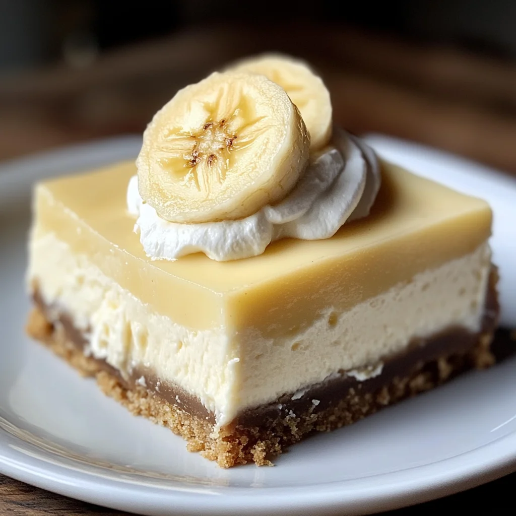 Banana Cream Cheesecake Bars