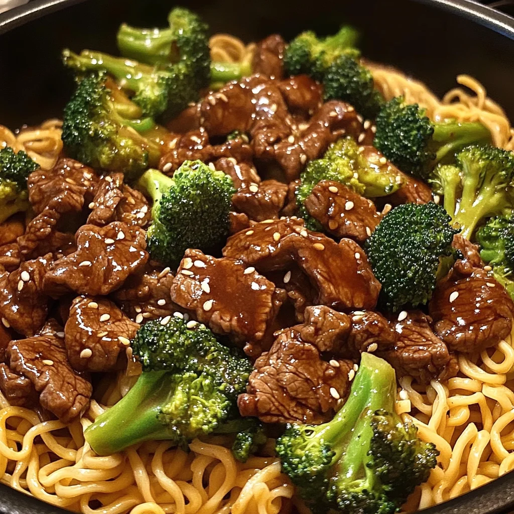 Beef, Broccoli & Noodle Stir-Fry