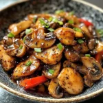 Black Pepper Chicken with Mushrooms