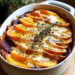 Cheesy Root Veggie Gratin