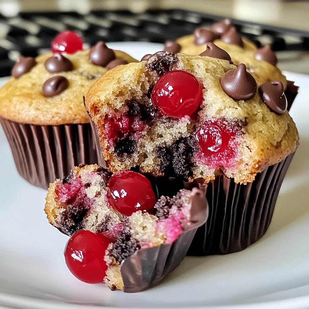 Cherry Chocolate Chip Muffins | Moist & Delicious Recipe