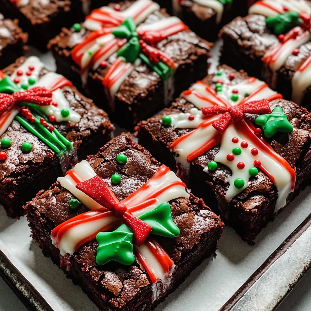 Christmas Present Brownies