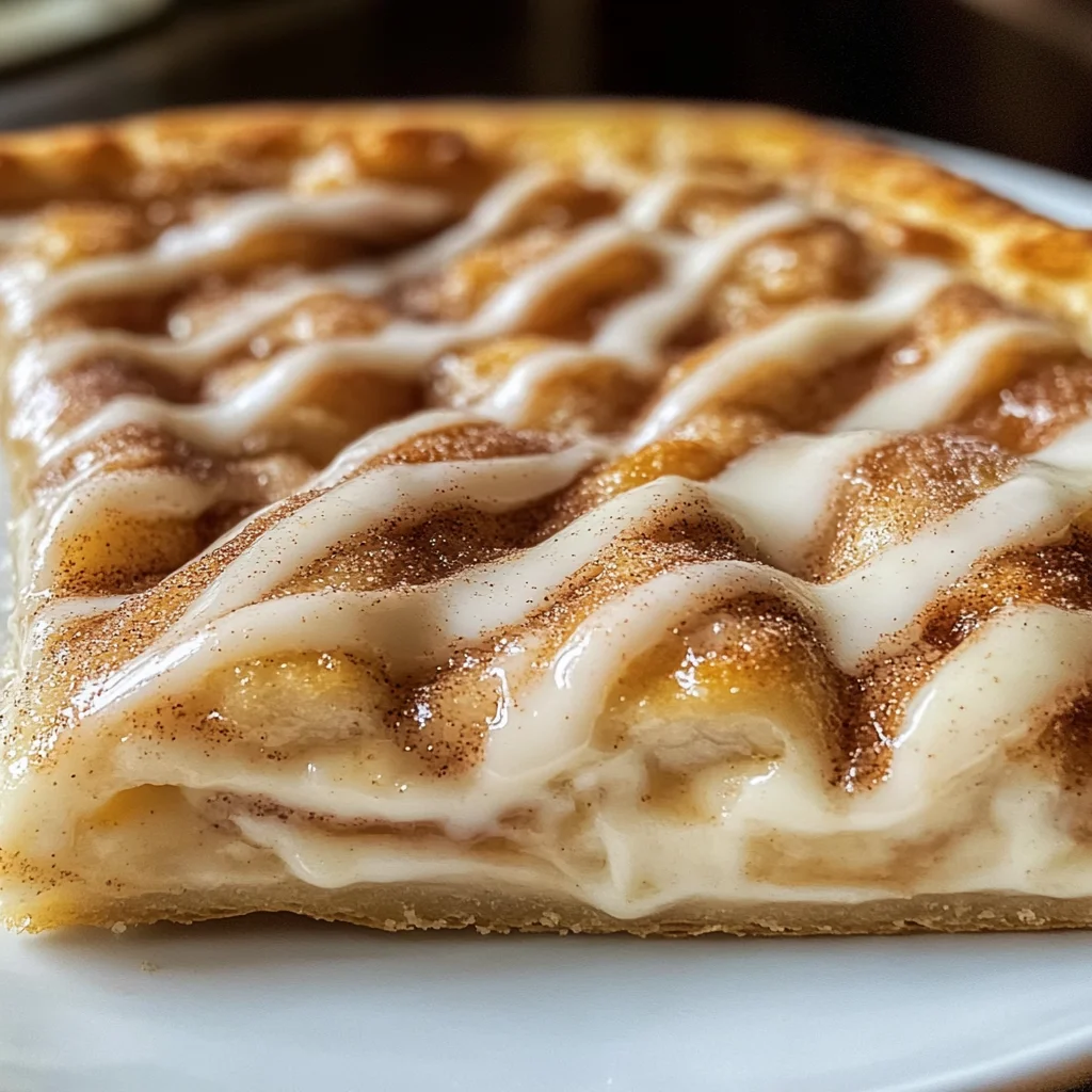Cinnamon-Sugar Pizza made with Crescent Rolls