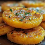 Crispy Parmesan Polenta Rounds