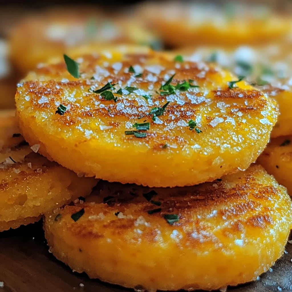 Crispy Parmesan Polenta Rounds