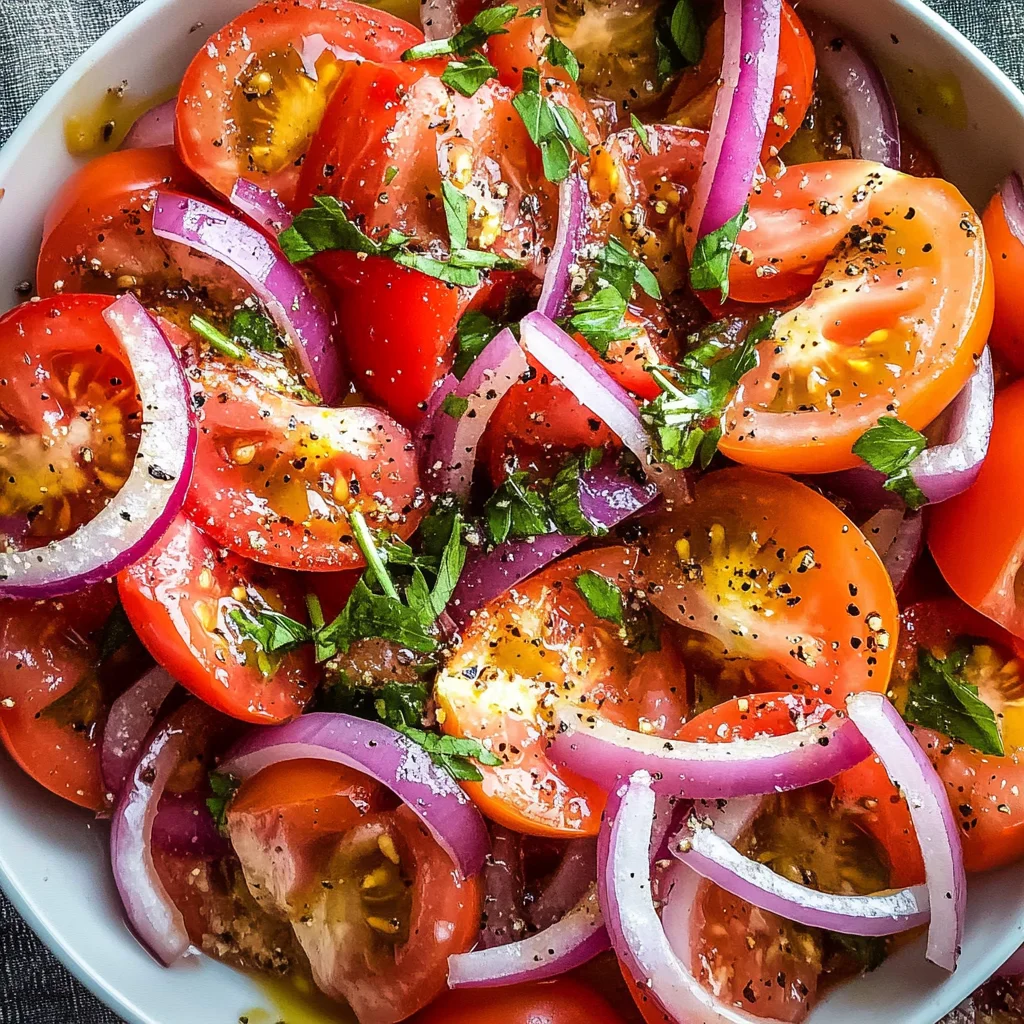 Fresh Tomato Salad Recipe (5 minutes!)