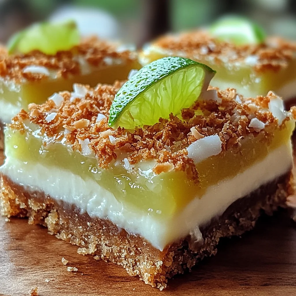 Frozen Coconut Lime Bars