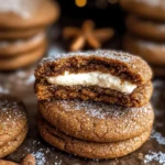 Gingerbread Cheesecake Cookies