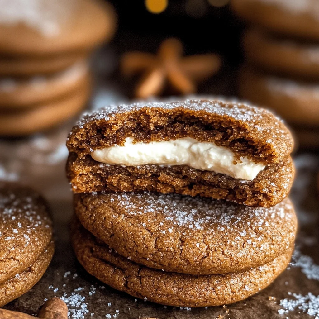 Gingerbread Cheesecake Cookies
