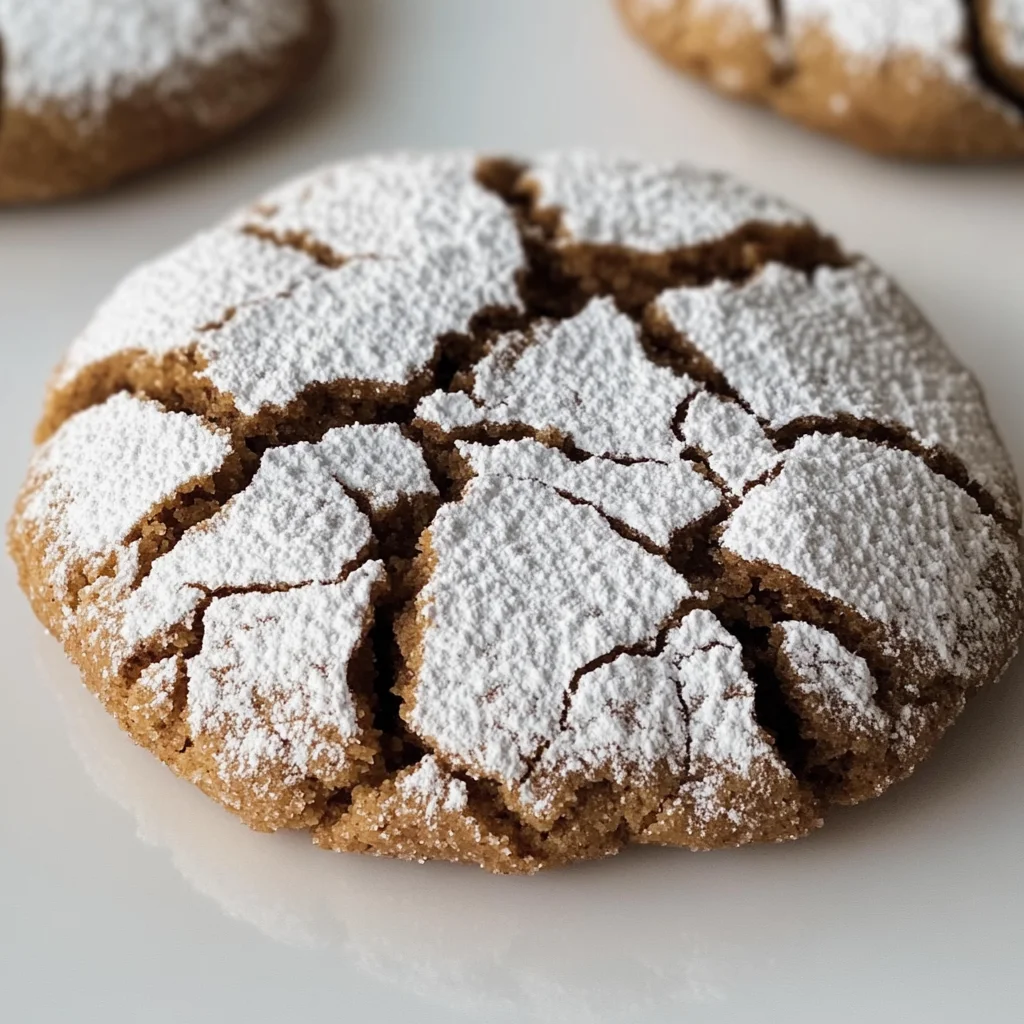 Gingerbread Crinkle Cookies Recipe