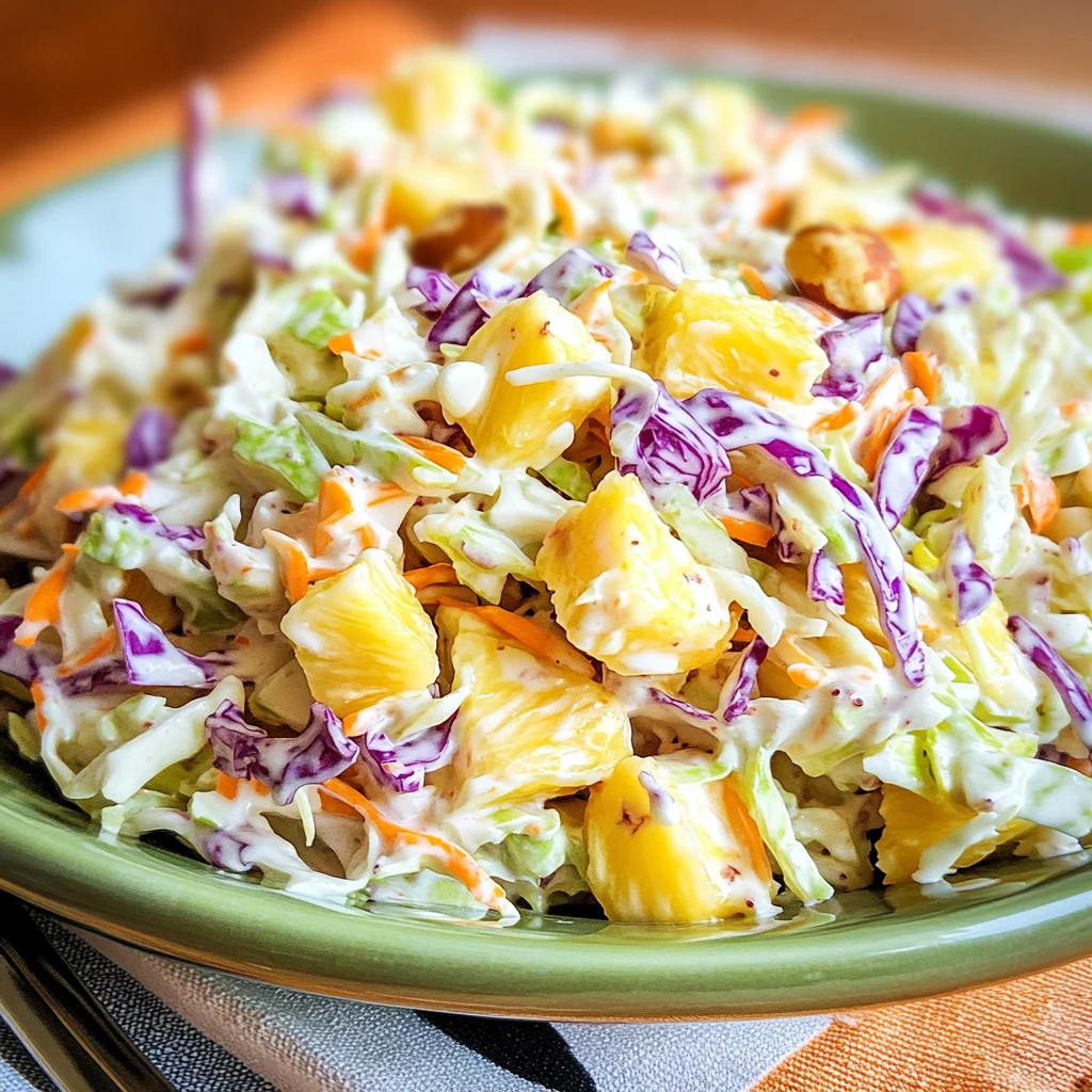 Hawaiian Pineapple Coleslaw