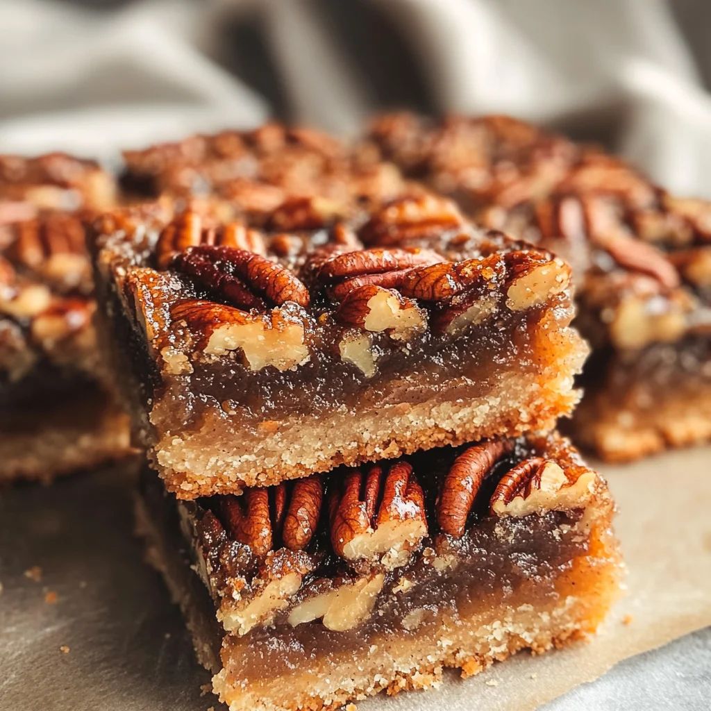 Healthy Gluten-Free Pecan Pie Bars