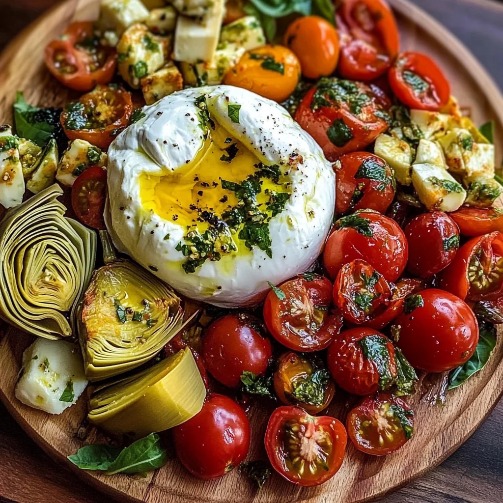 Mediterranean Burrata Board