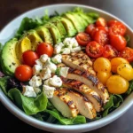 Mediterranean Chicken Salad Bowl