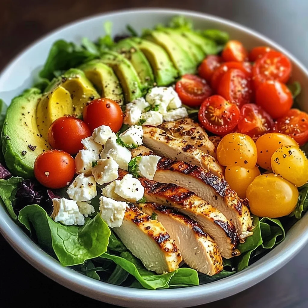 Mediterranean Chicken Salad Bowl