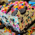 No-Bake Funfetti Oreo Icebox Cake
