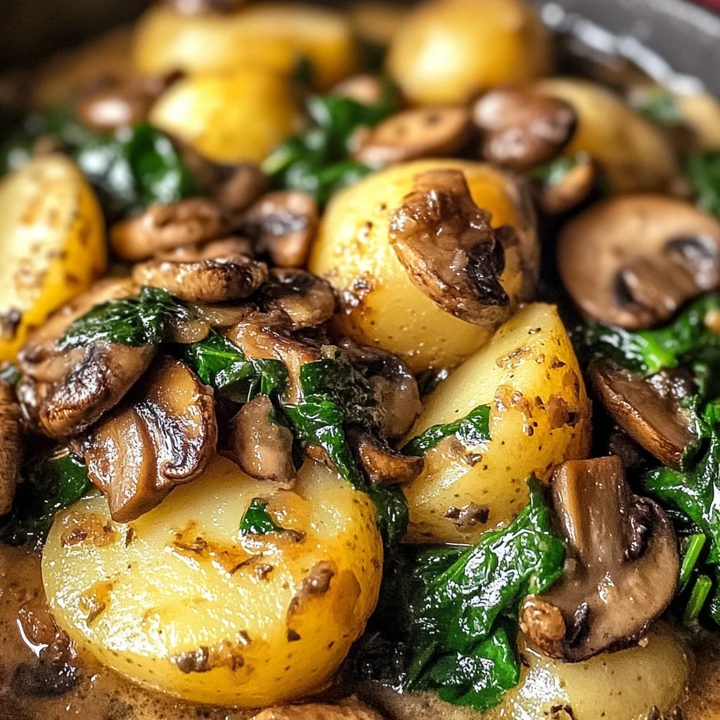 Potatoes with Mushroom Spinach: An Amazing Ultimate Recipe
