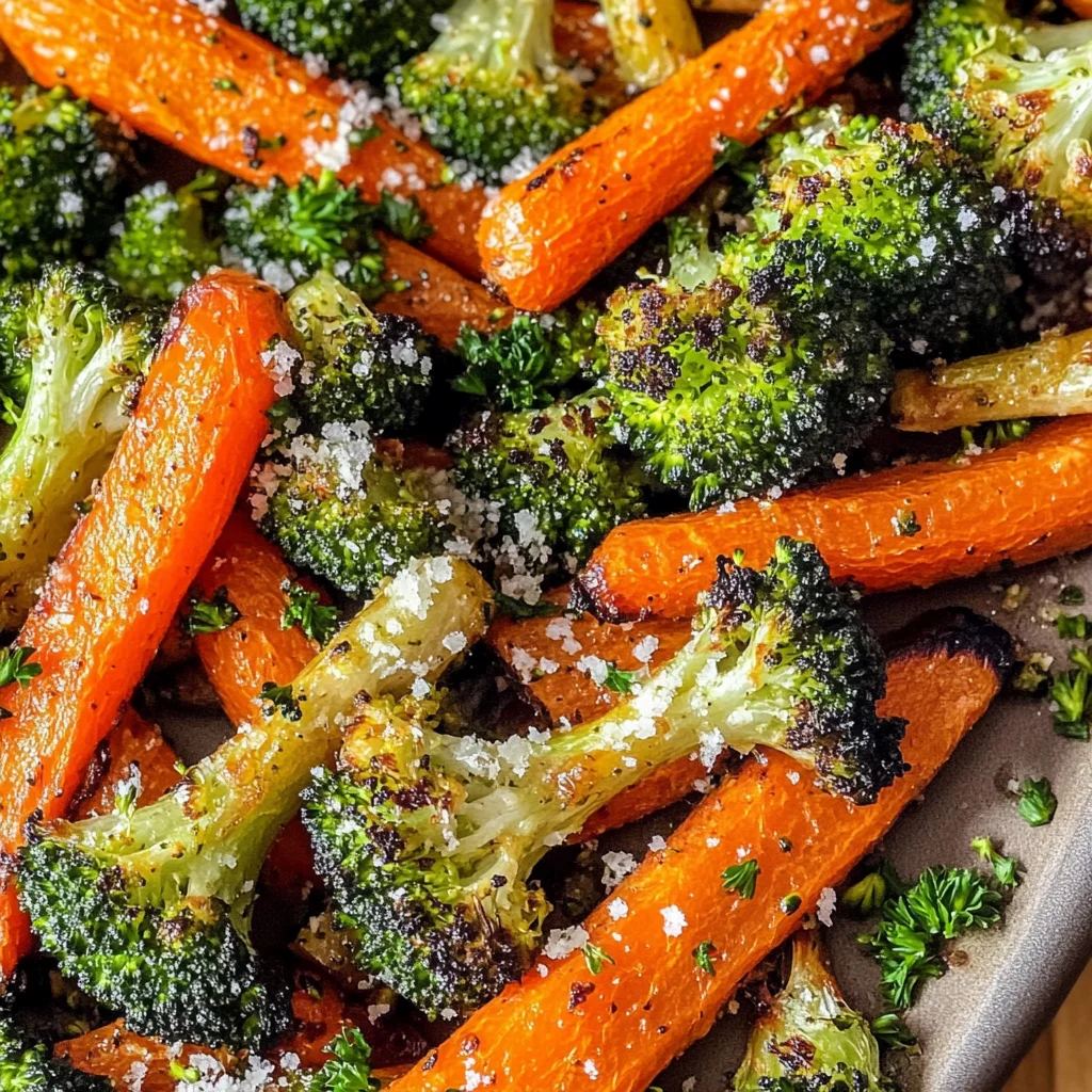 Roasted Broccoli and Carrots
