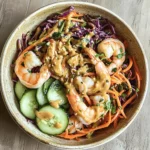 Spring Roll in a Bowl with Peanut Sauce (Easy Recipe)