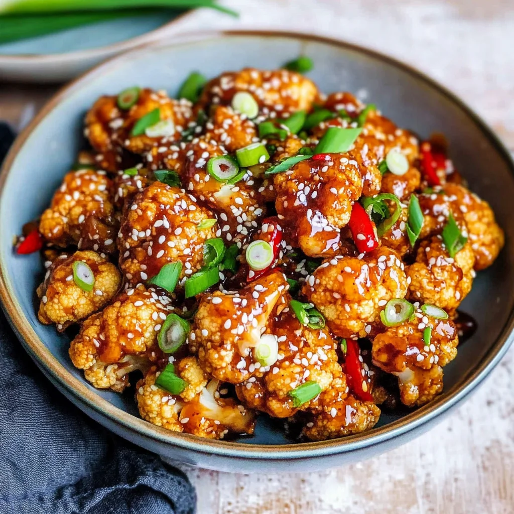 Sticky Sesame Cauliflower