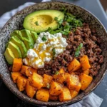 Sweet Potato, Beef & Avocado Protein Bowl