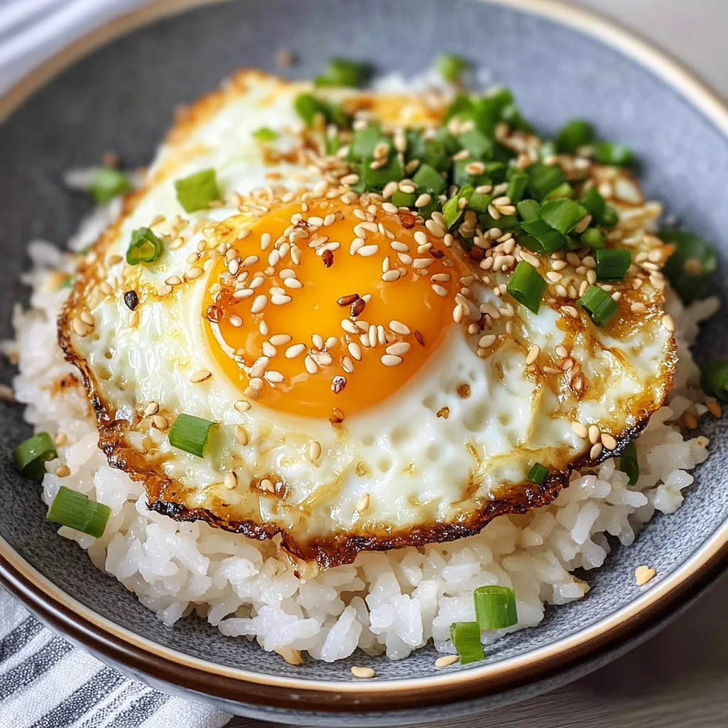 10-min. Easy Korean Egg Rice (Gyeran Bap)