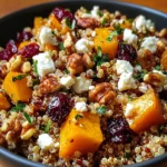 Autumn Harvest Grain Salad with Cranberries