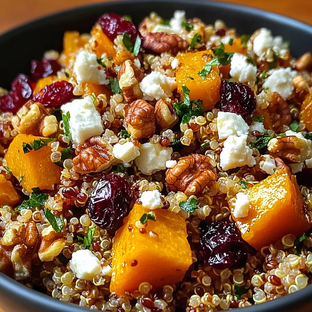 Autumn Harvest Grain Salad with Cranberries