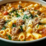 BEST Italian Sausage Ditalini Soup