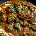 Beef Curry Simmered in Coconut Milk with Fragrant Spices